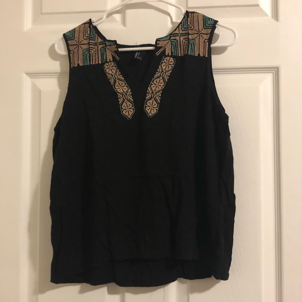 Forever 21 Embroidered Tank